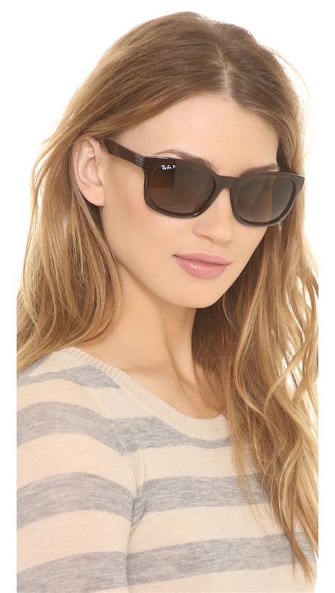 tan square sunglasses